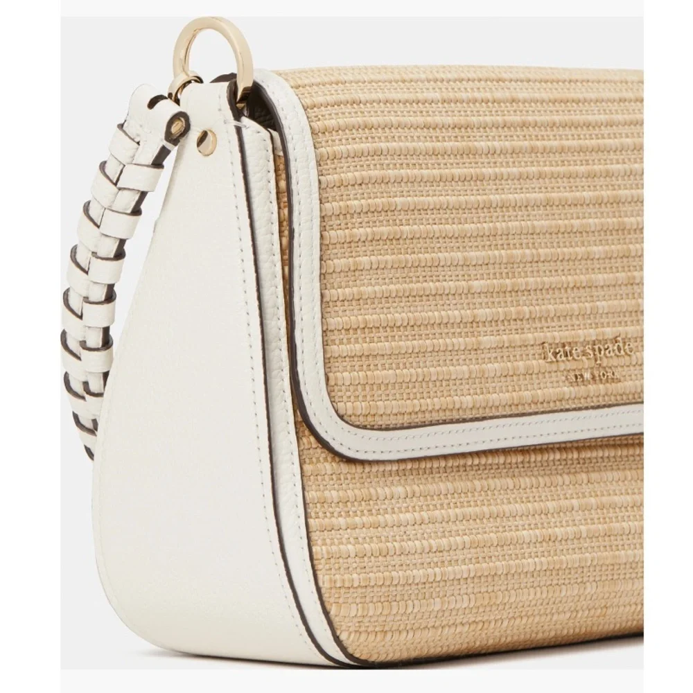 NWT - Kate Spade Woven Straw Convertible Bag